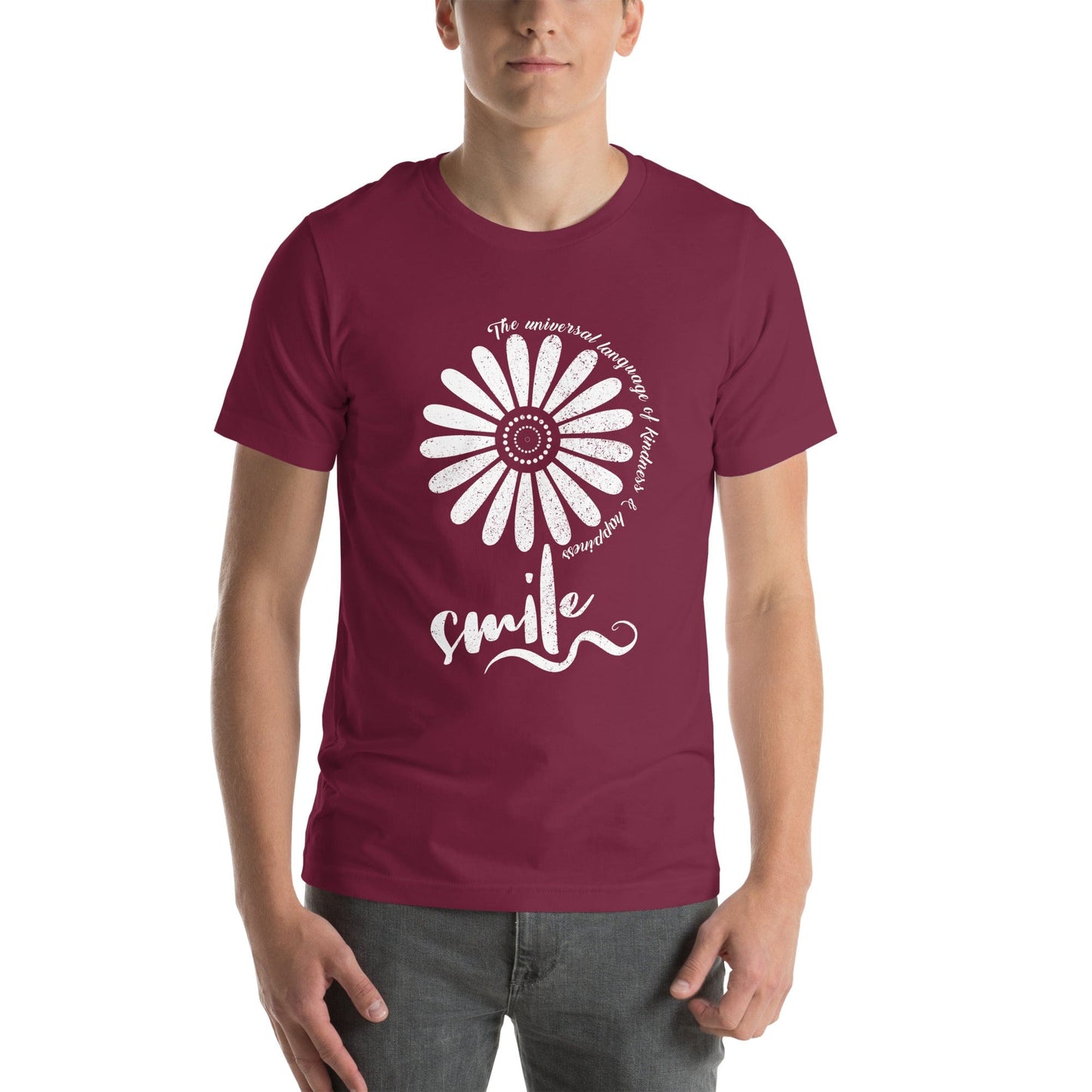 OMTHREAD Smile, the Universal Language of Kindness and Happiness Tee