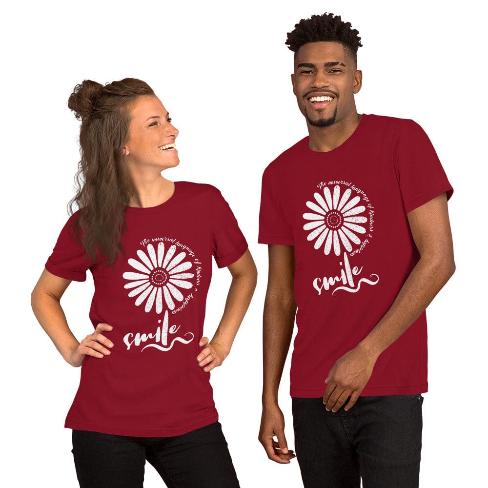 OMTHREAD Smile, the Universal Language of Kindness and Happiness Tee