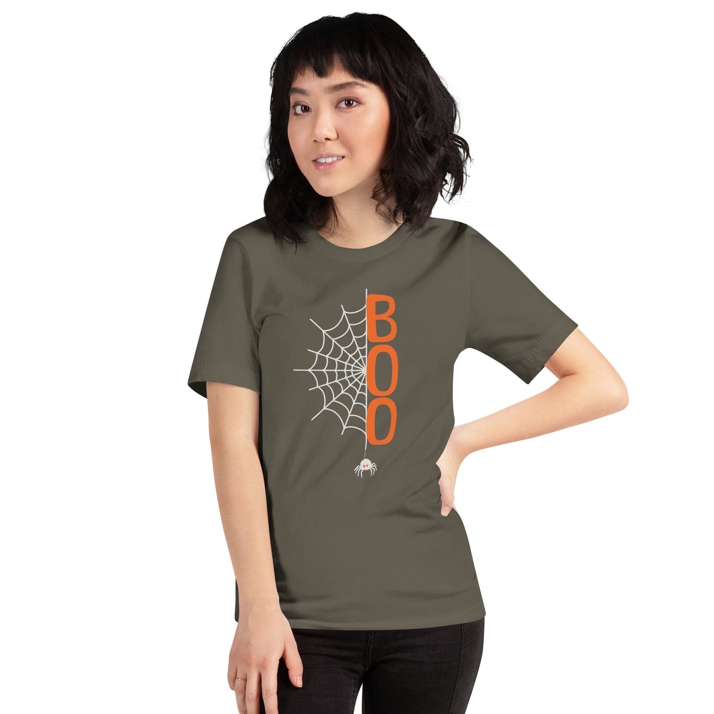 OMTHREAD Spooky Spider "BOO" Halloween Tee