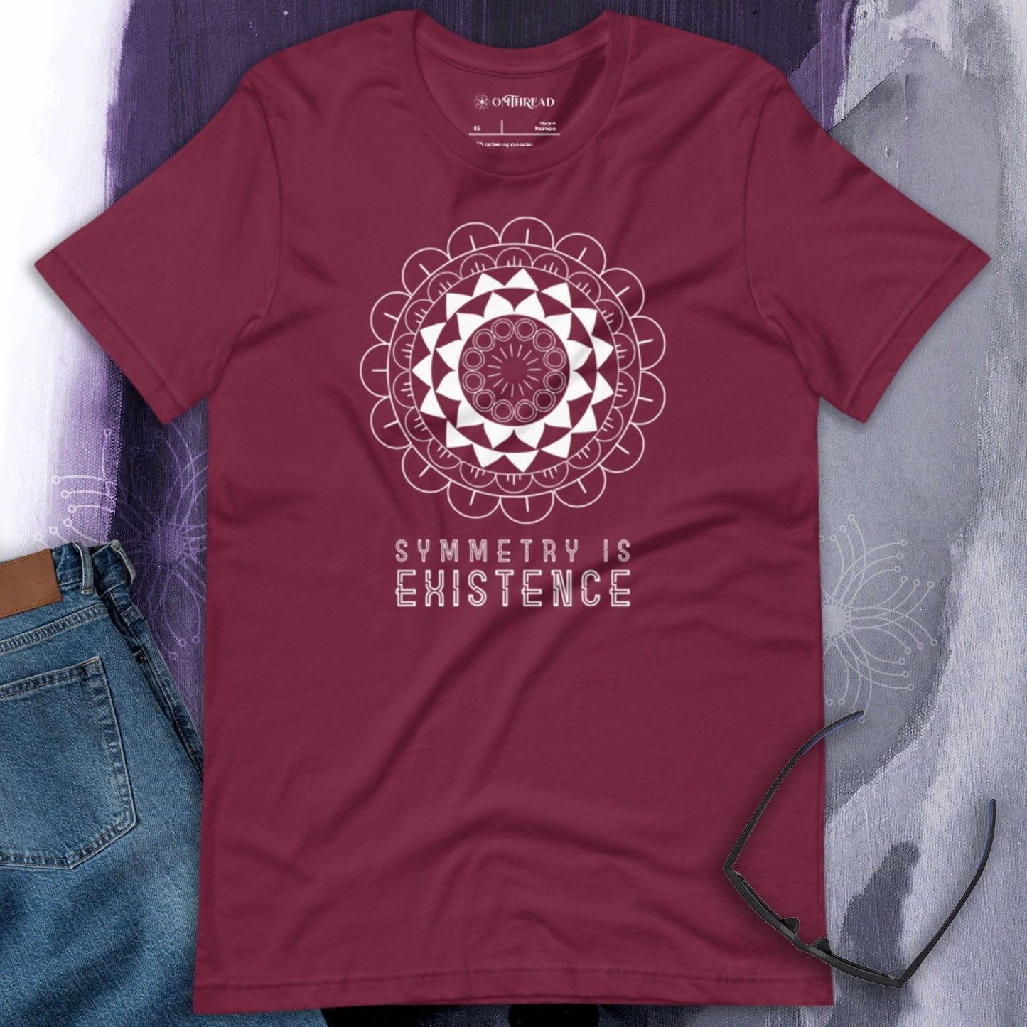 OMTHREAD Symmetry is Existence Yoga Tee