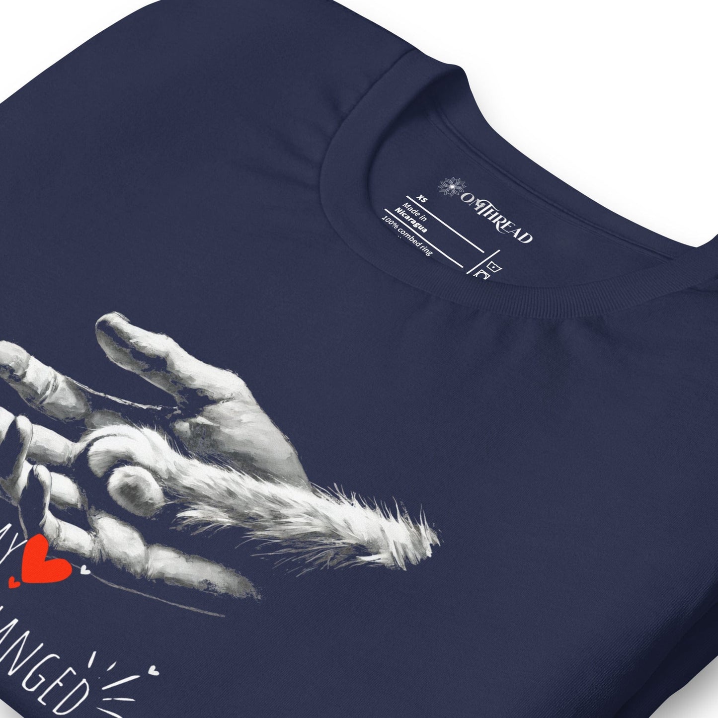 OMTHREAD The Day My Life Changed Cat Lover T-Shirt | Heartwarming Pet Owner Tee