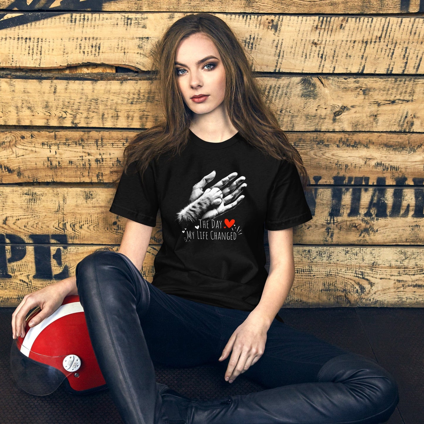 OMTHREAD The Day My Life Changed T-Shirt | Heartfelt Cat Lover Design