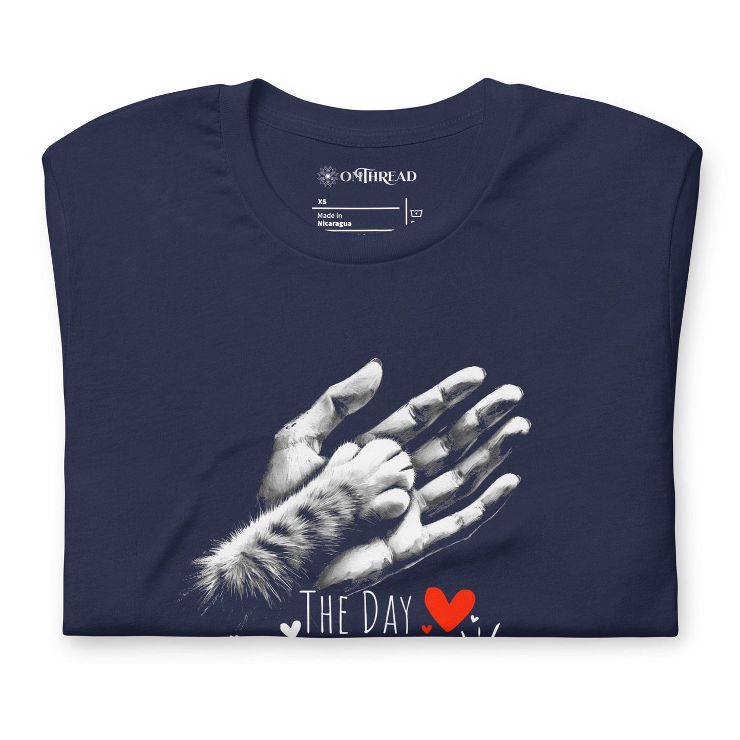 OMTHREAD The Day My Life Changed T-Shirt | Heartfelt Cat Lover Design