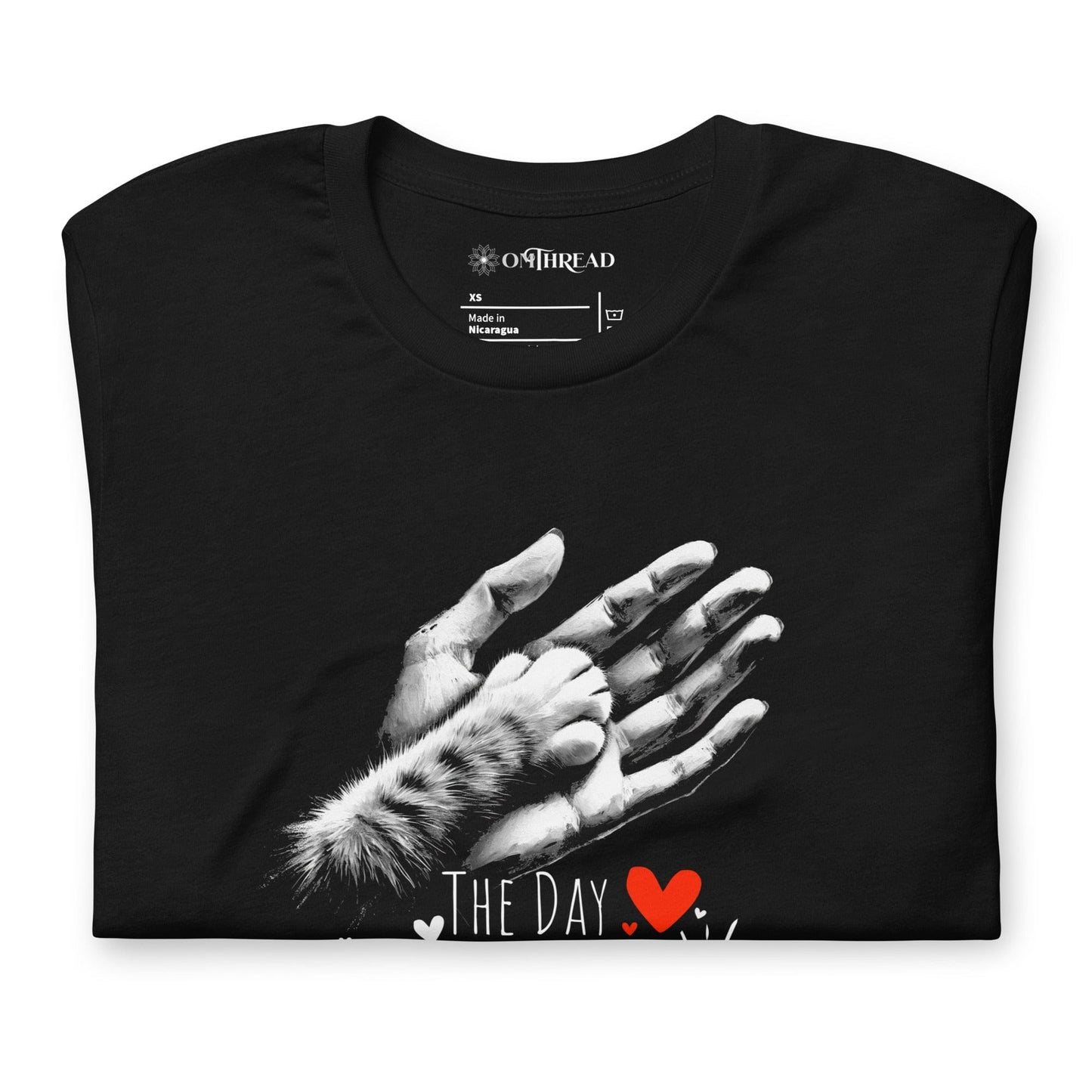 OMTHREAD The Day My Life Changed T-Shirt | Heartfelt Cat Lover Design