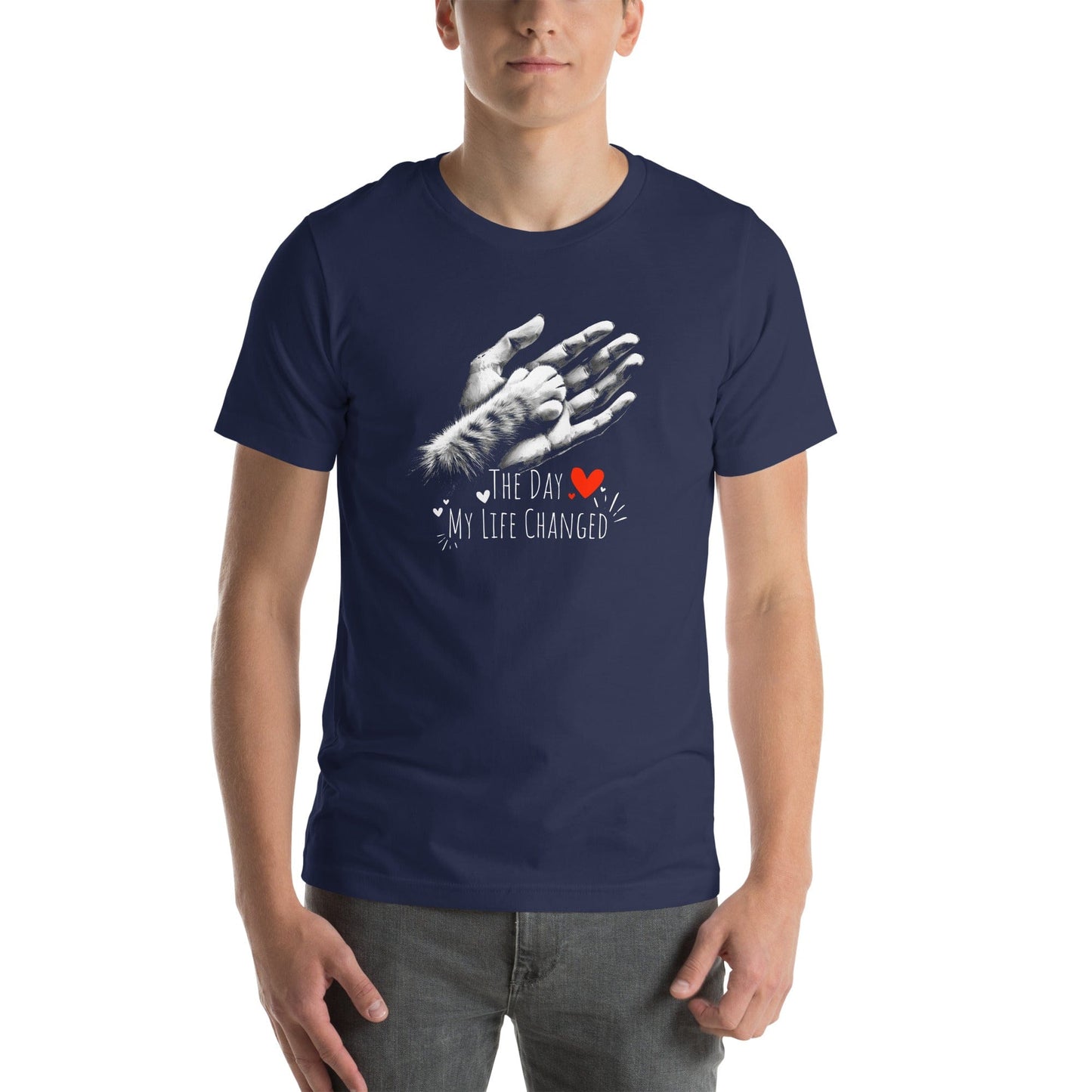 OMTHREAD The Day My Life Changed T-Shirt | Heartfelt Cat Lover Design