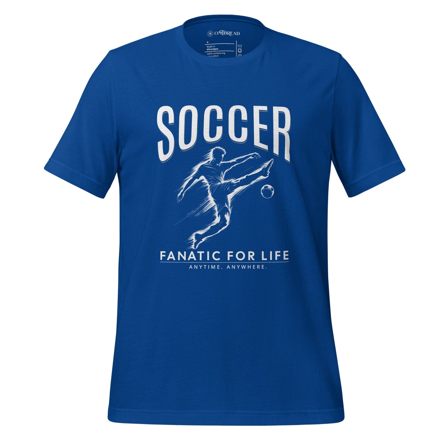 OMTHREAD True Royal / S Soccer Fanatic for Life Tee