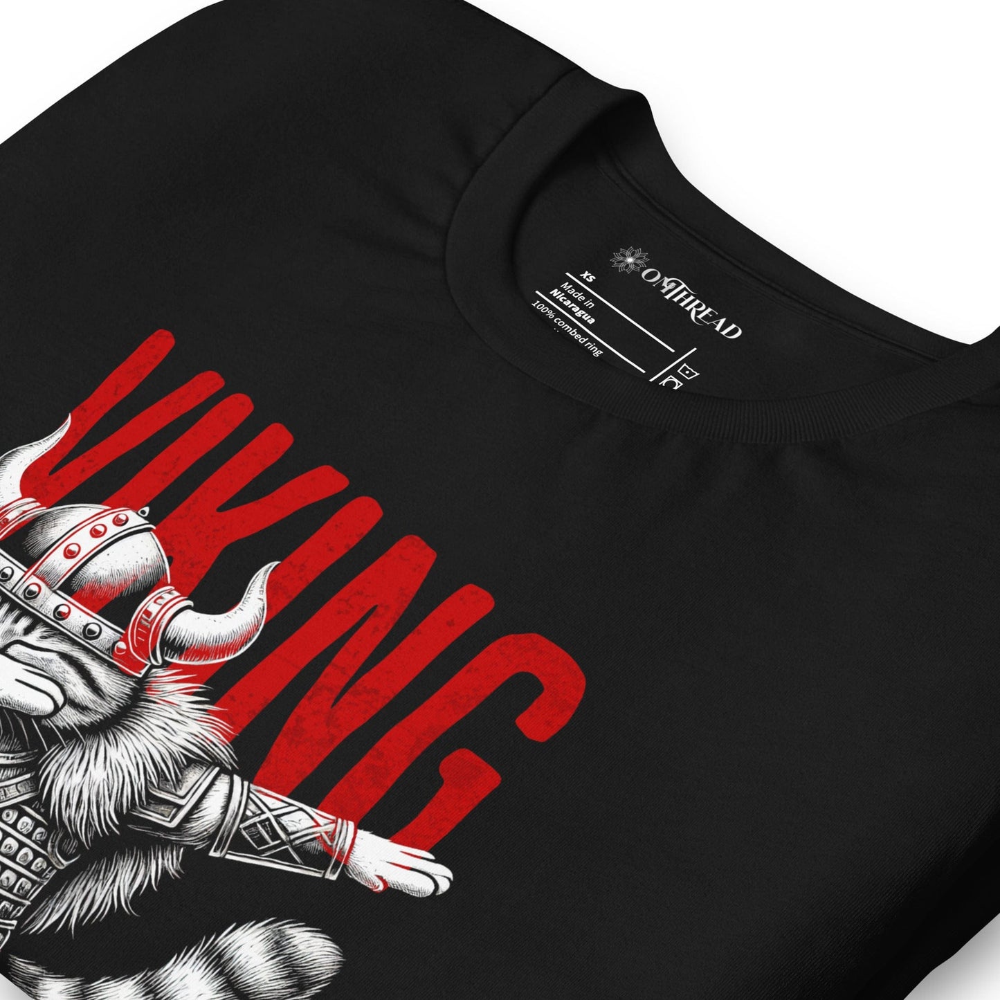 OMTHREAD Viking Dab Cat T-Shirt | Funny Pillage Purr Dab Graphic Tee