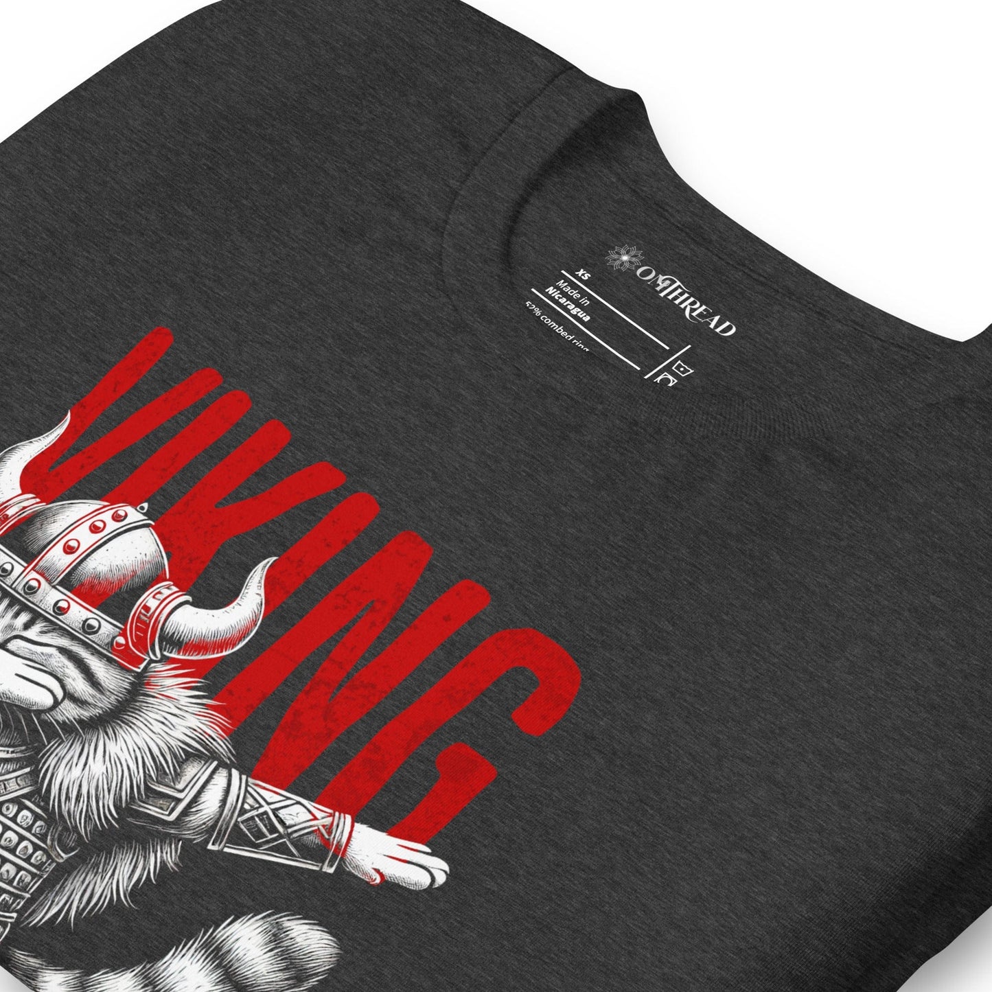 OMTHREAD Viking Dab Cat T-Shirt | Funny Pillage Purr Dab Graphic Tee