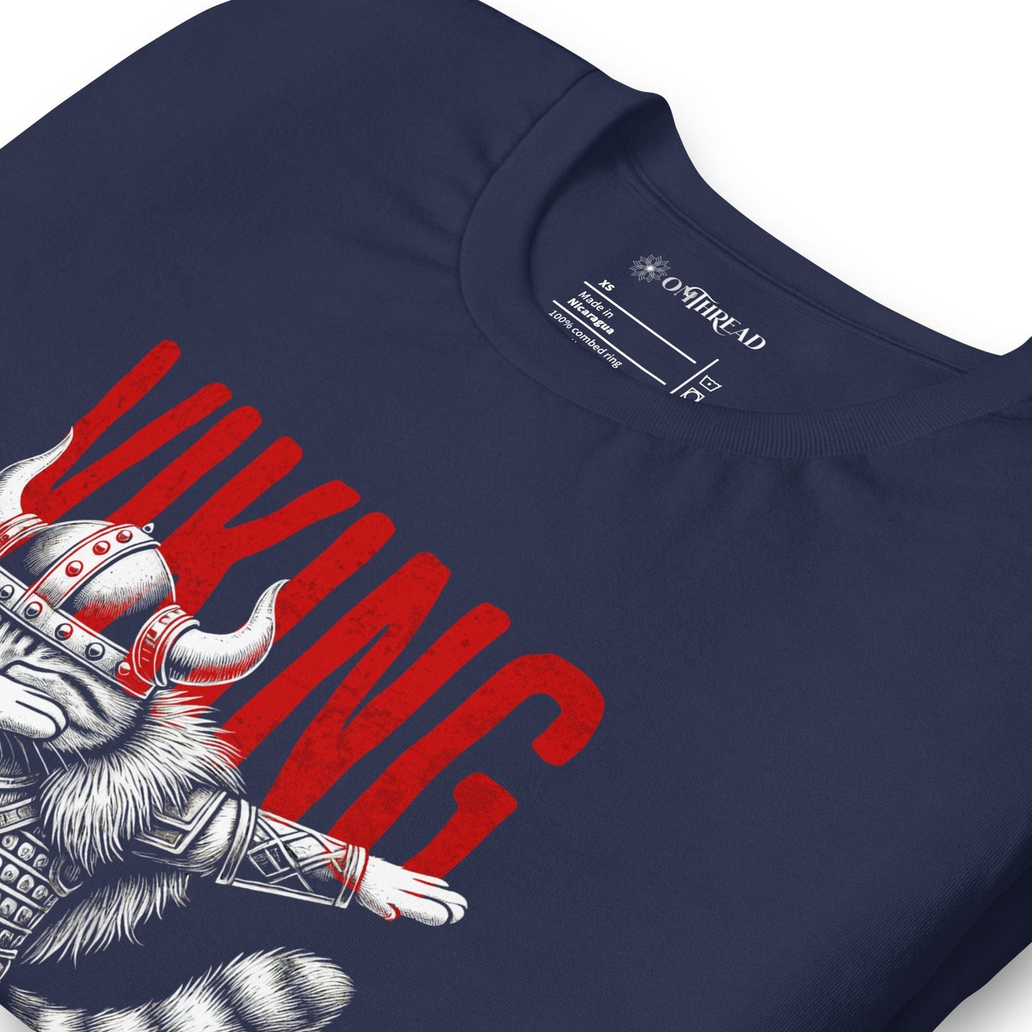 OMTHREAD Viking Dab Cat T-Shirt | Funny Pillage Purr Dab Graphic Tee