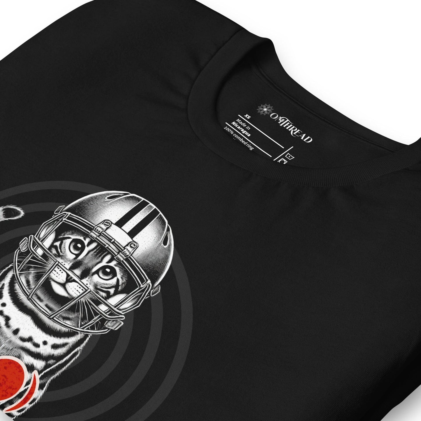 OMTHREAD Wildcat Formation T-Shirt | Bengal Cat Football Graphic Tee