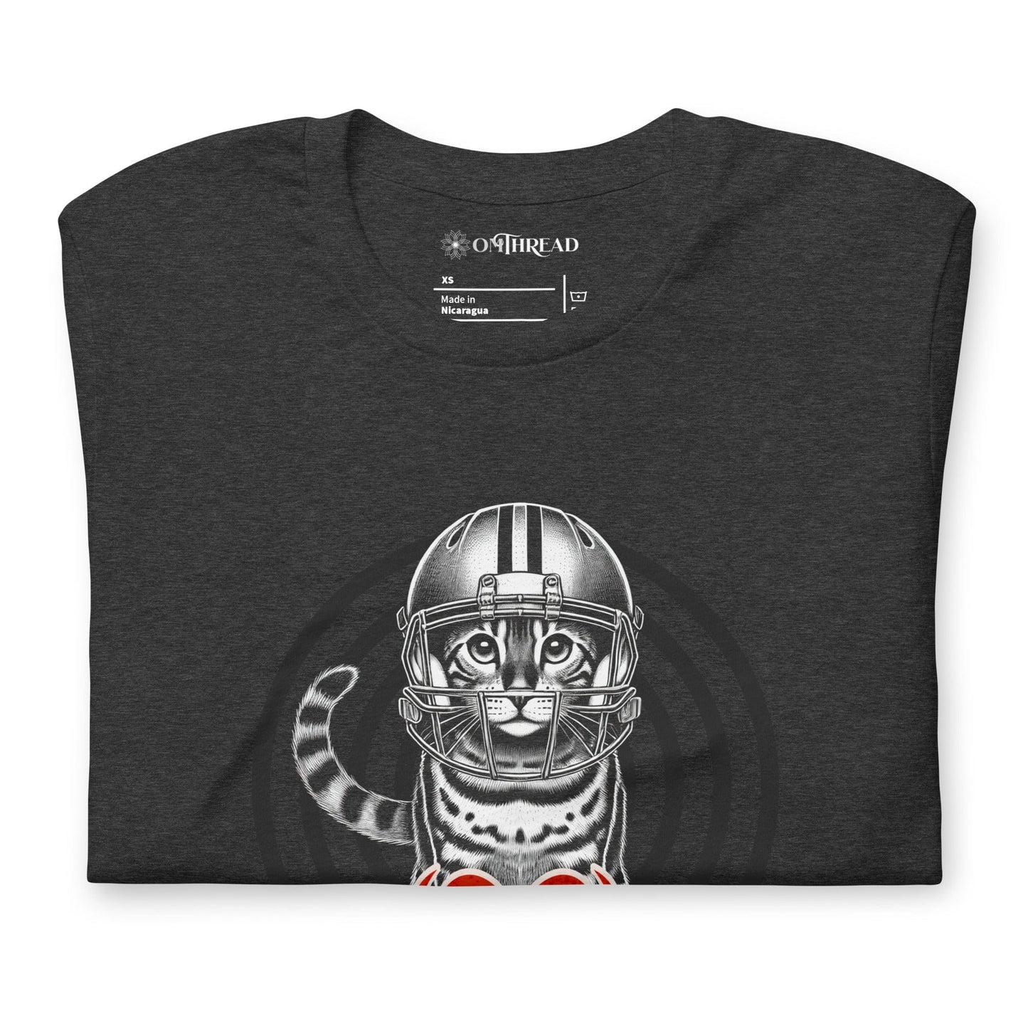 OMTHREAD Wildcat Formation T-Shirt | Bengal Cat Football Graphic Tee