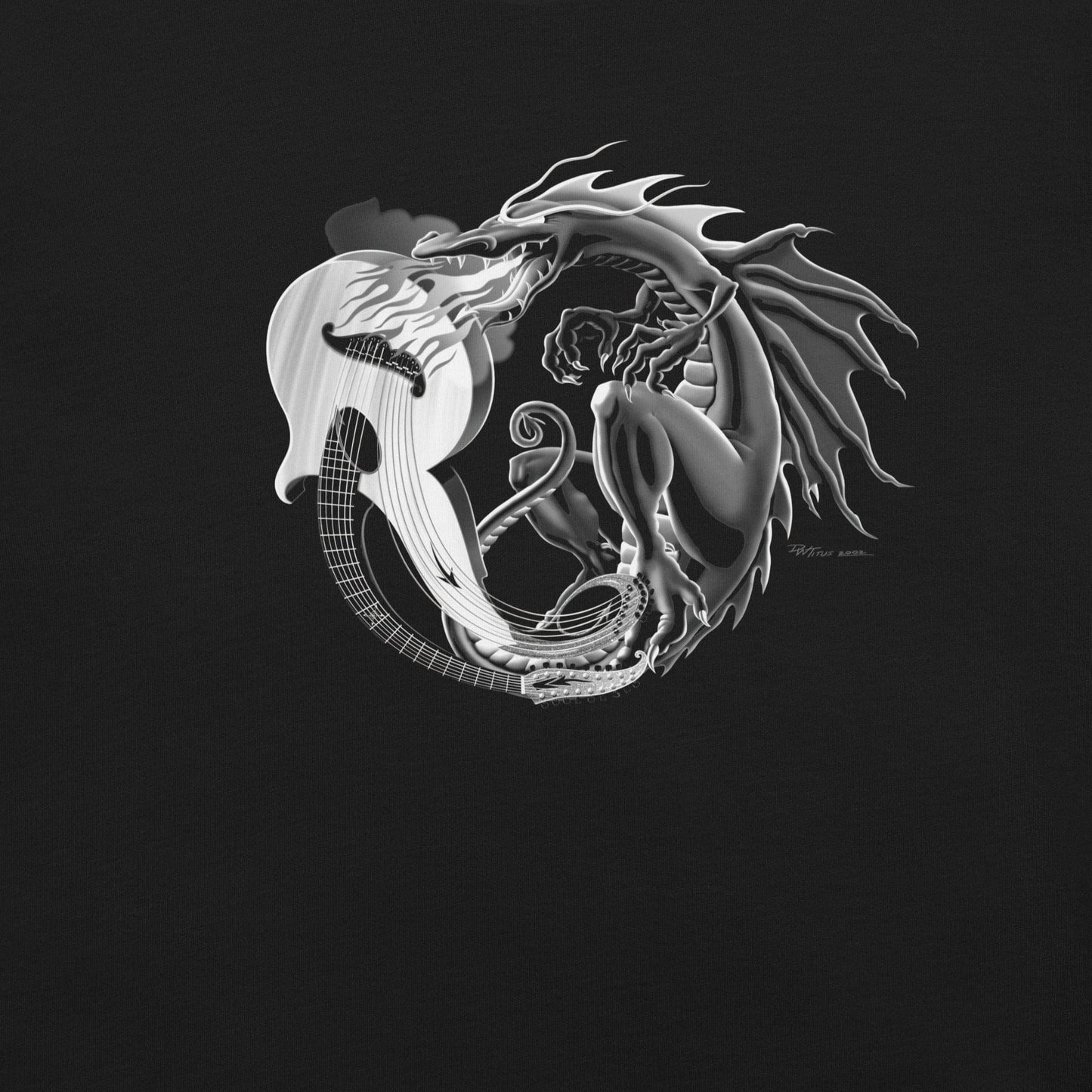OMTHREAD Wood Dragon Unisex Tee - Dave Titus Illustration