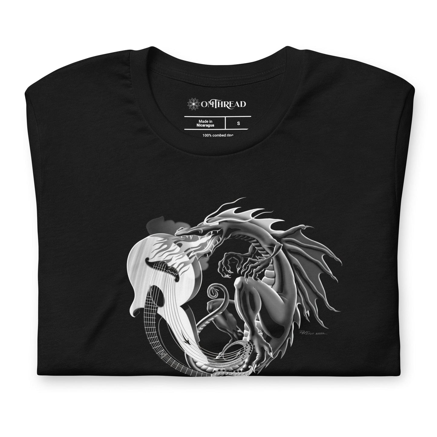 OMTHREAD Wood Dragon Unisex Tee - Dave Titus Illustration