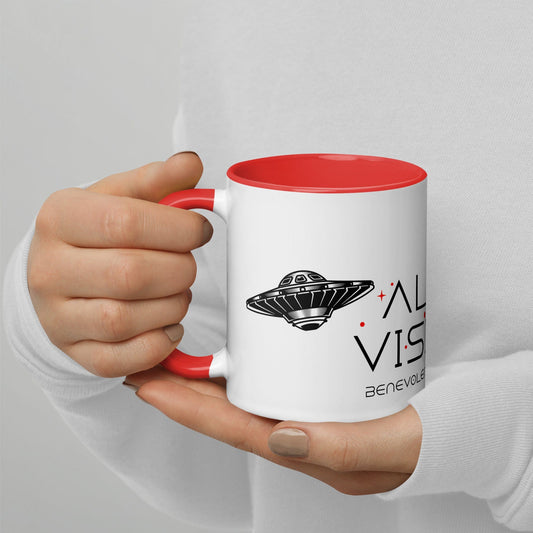 OMTHREAD Alien Visions, Benevolent Intervention - Mug with Color Inside