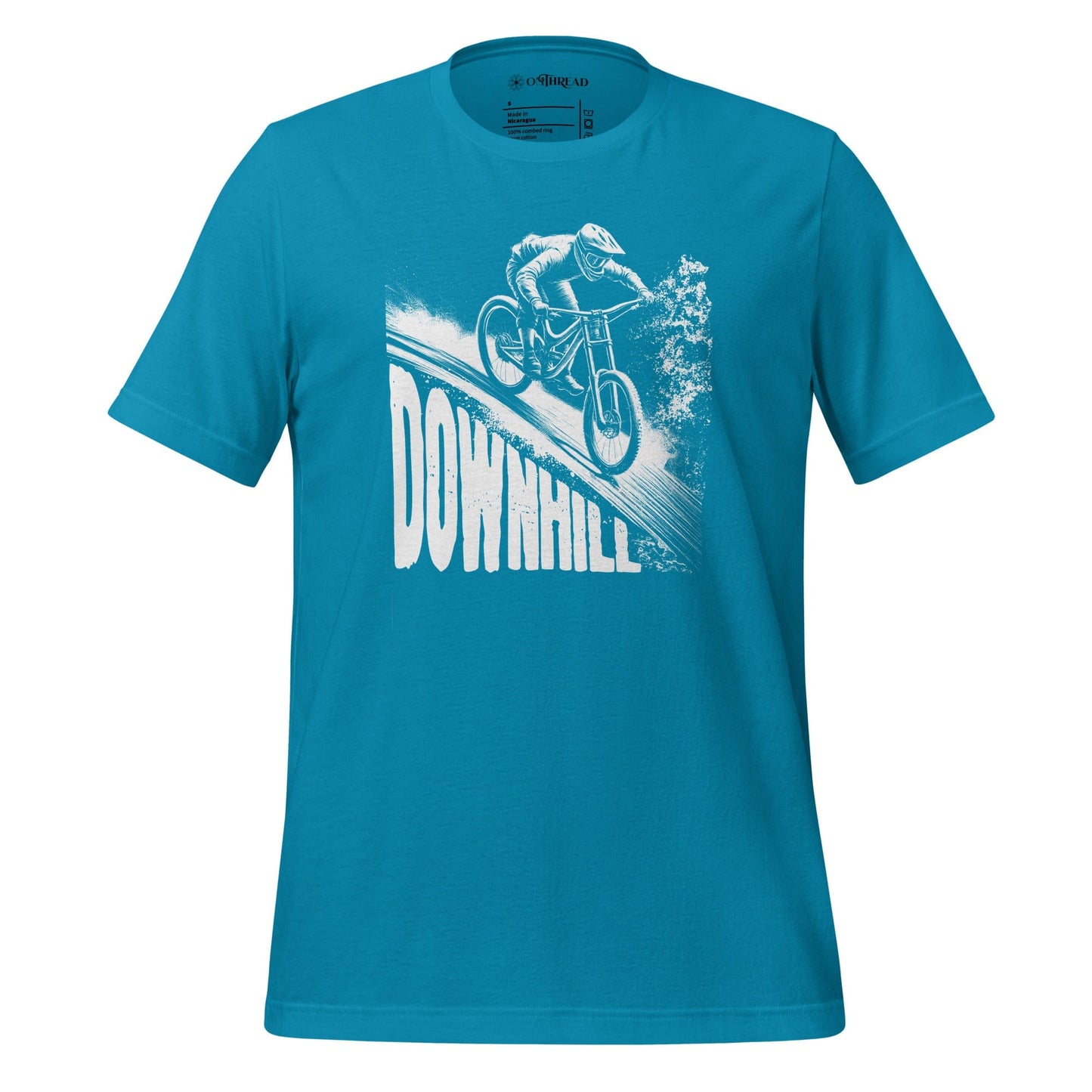 OMTHREAD Aqua / S Downhill Thrill - Extreme Biking Tee