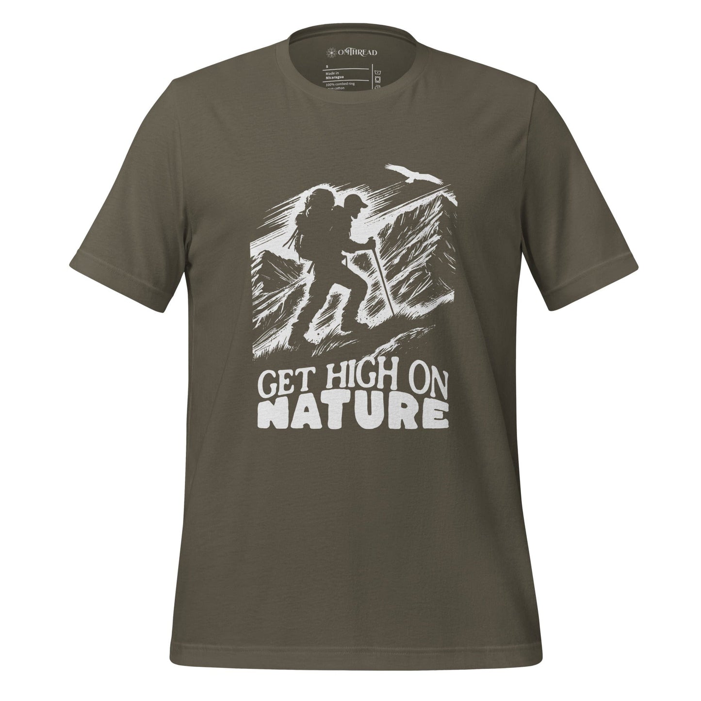 OMTHREAD Army / S Get High on Nature Adventure Tee