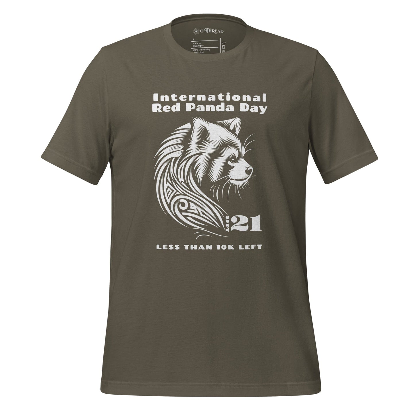 OMTHREAD Army / S Red Panda International Day Tee