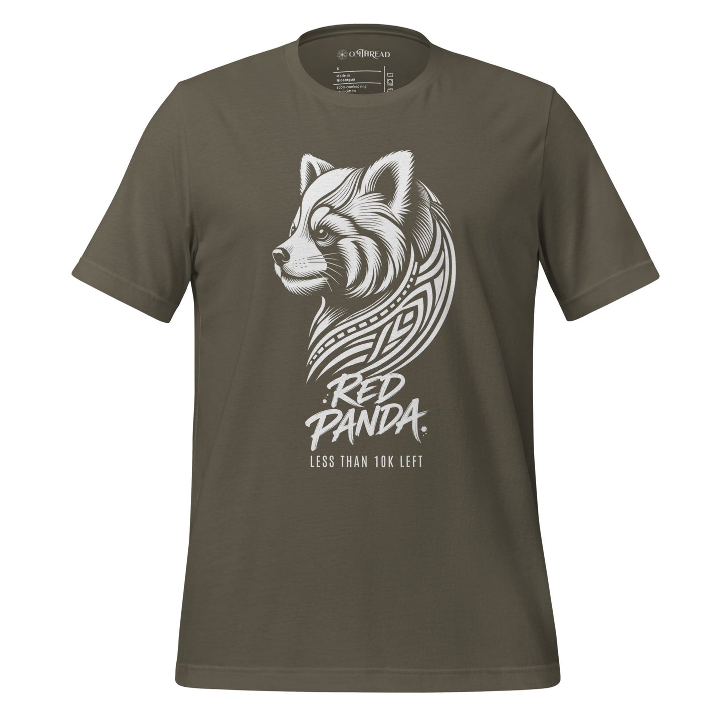 OMTHREAD Army / S Red Panda, Less Than 10K Left Tee