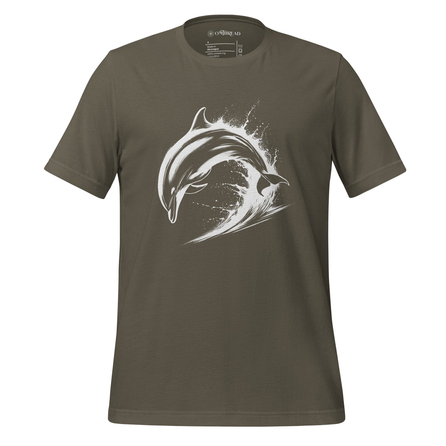 OMTHREAD Army / S Splash of Joy Dolphin Surf Tee