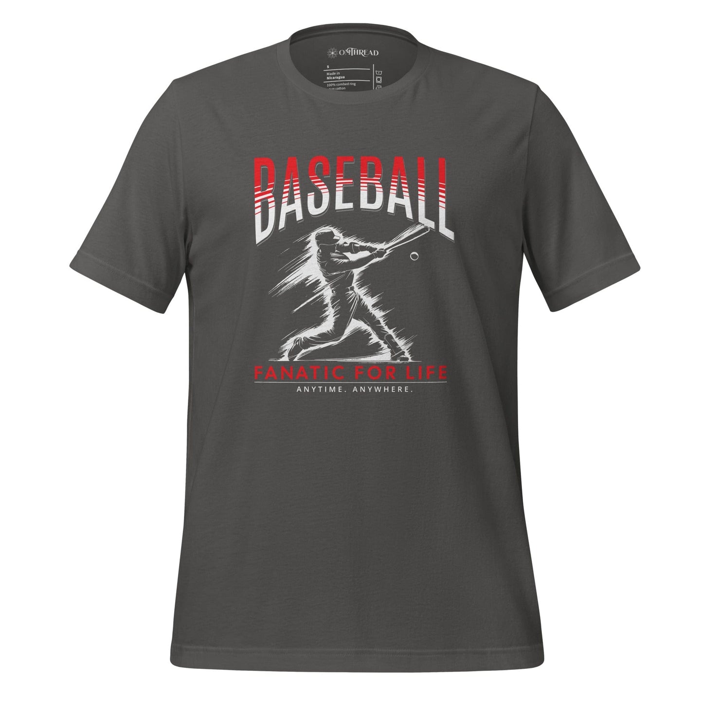 OMTHREAD Asphalt / S Baseball Fanatic for Life Tee