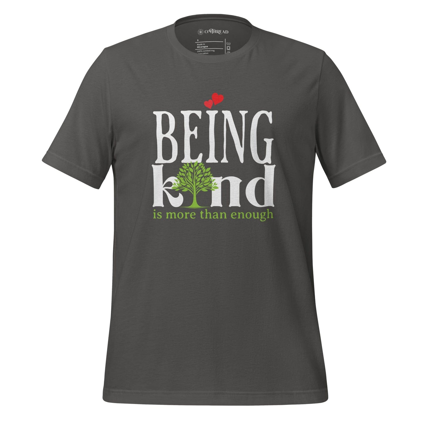 OMTHREAD Asphalt / S Being Kind Compassion Tee