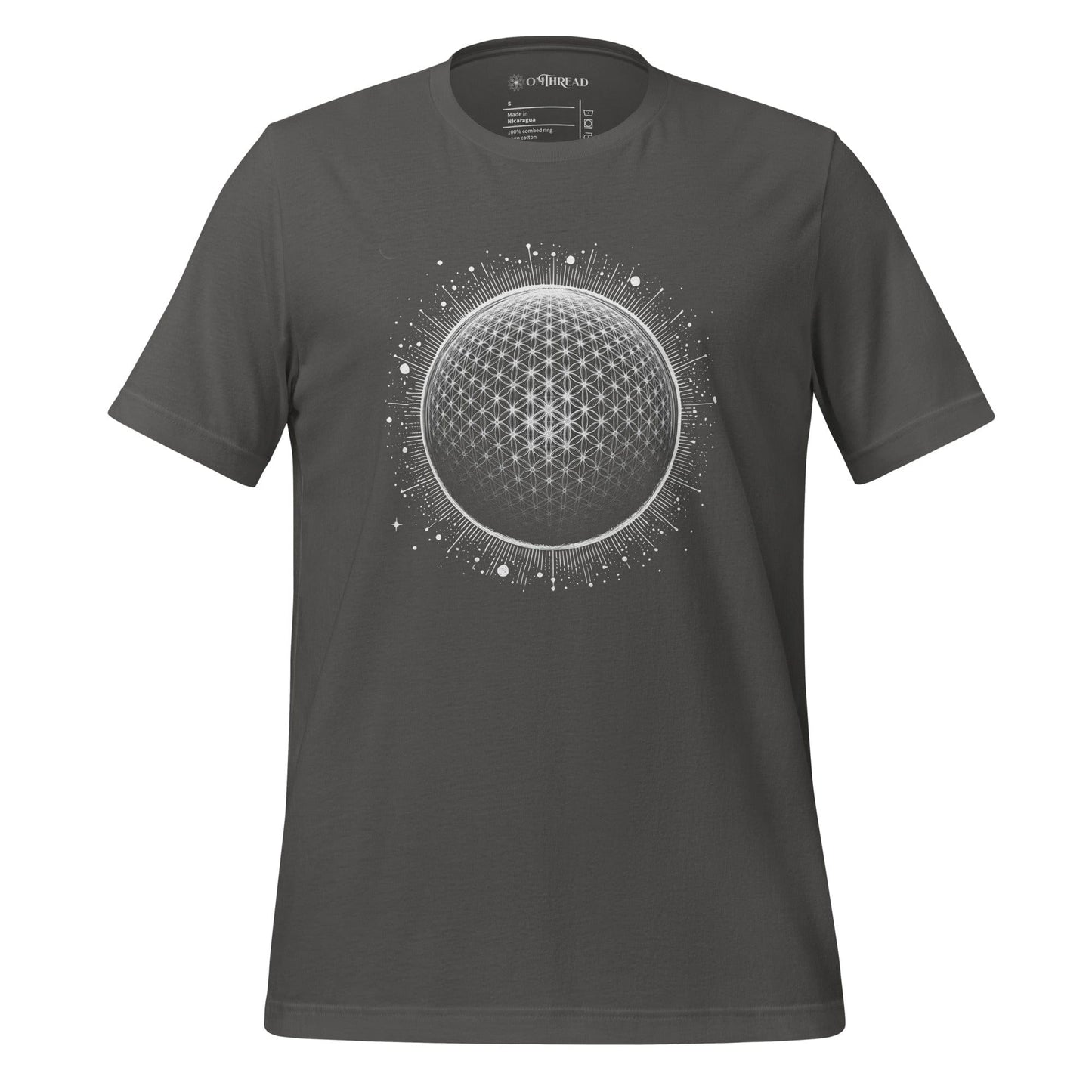 OMTHREAD Asphalt / S Cosmic Geometry: The Universe's Blueprint Tee