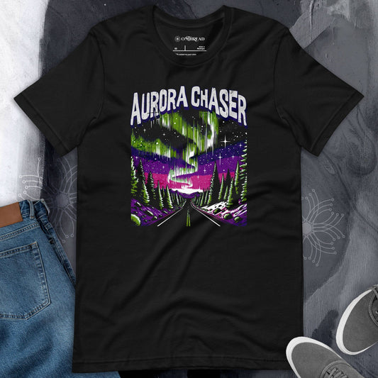 OMTHREAD Aurora Chaser Northern Lights Adventure Scenic Tee