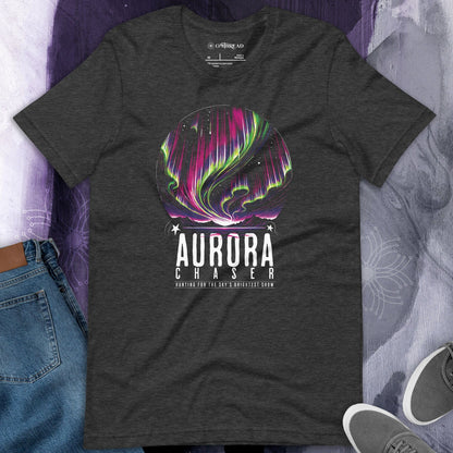 OMTHREAD Aurora Chaser, Northern Lights Hunting for the Sky's Brightest Show Graphic Tee