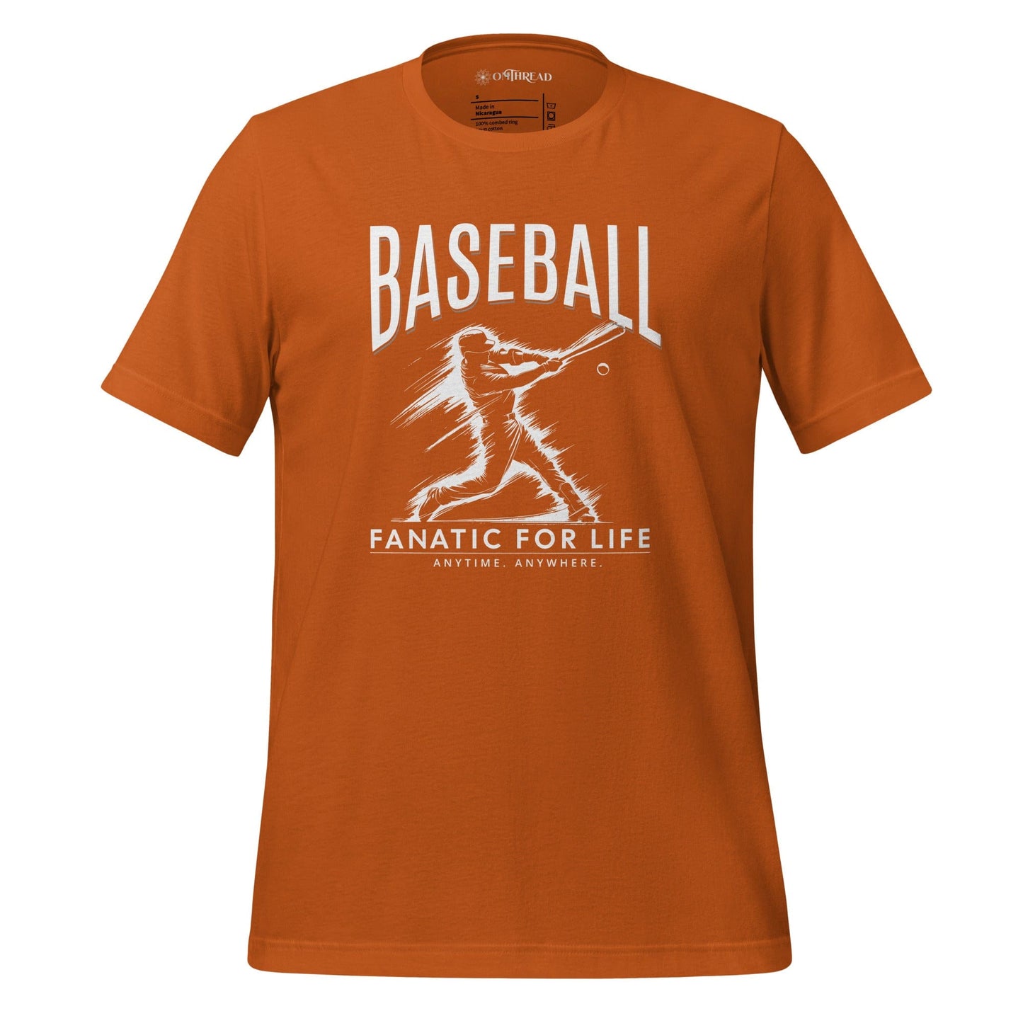 OMTHREAD Autumn / S Baseball Fanatic for Life Nostalgic Tee