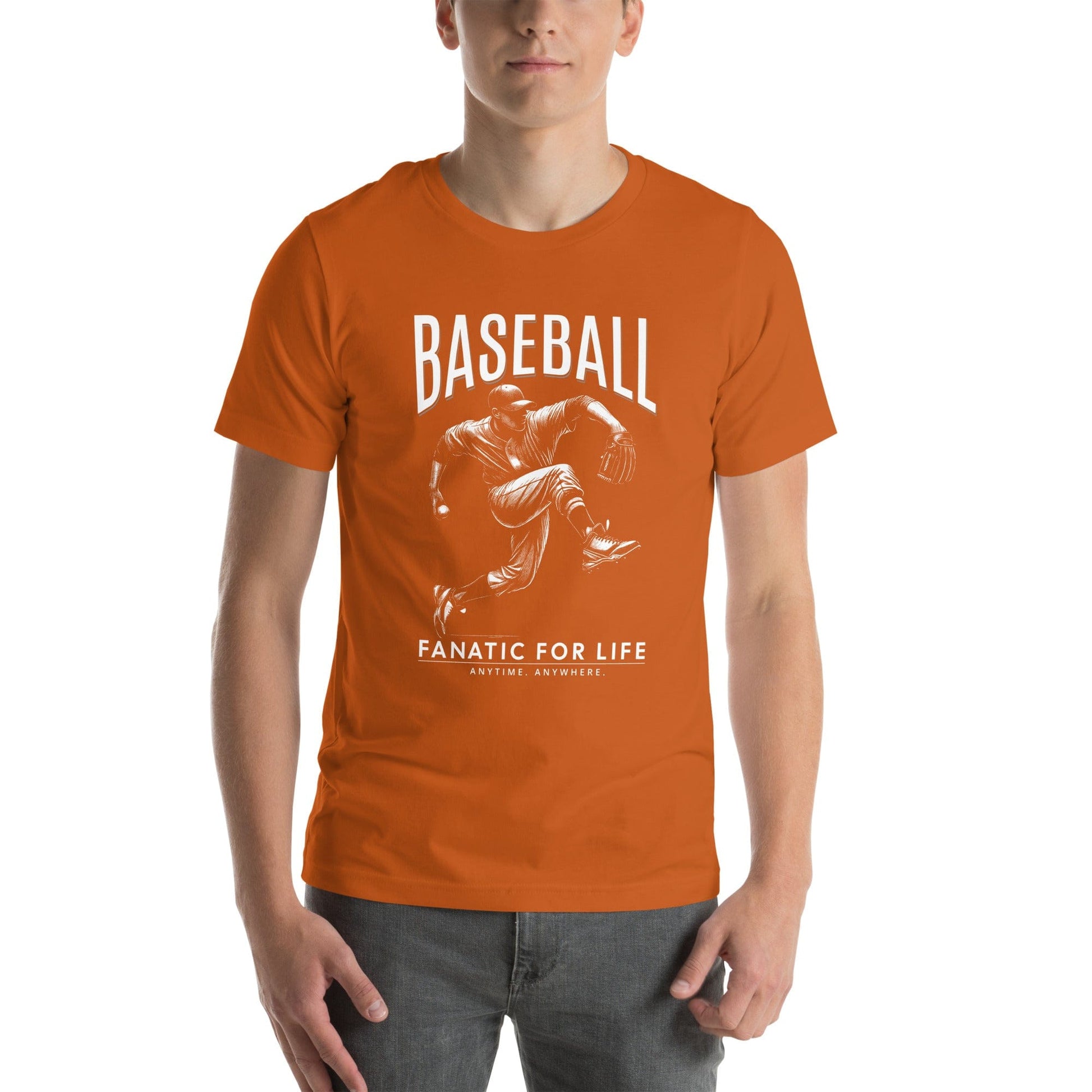 OMTHREAD Baseball Fanatic for Life Nostalgic Pitcher Tee