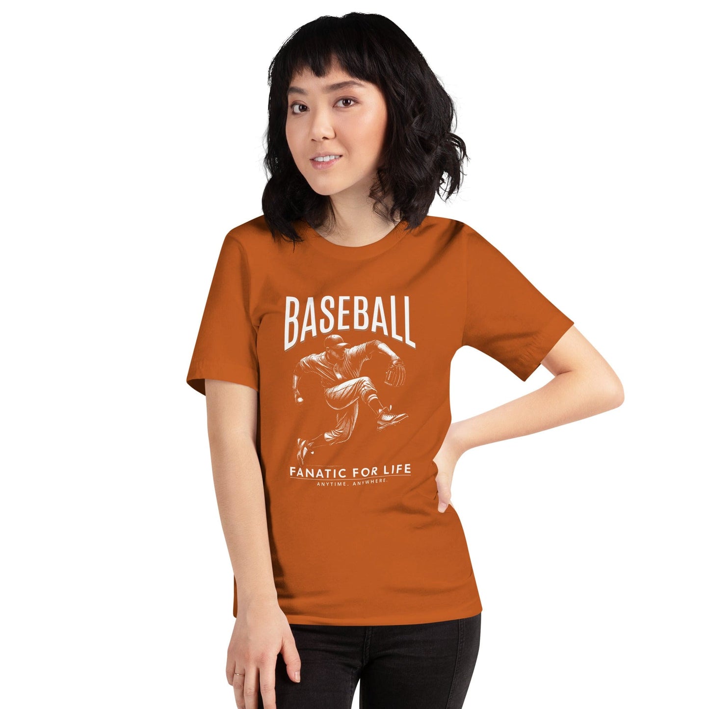 OMTHREAD Baseball Fanatic for Life Nostalgic Pitcher Tee