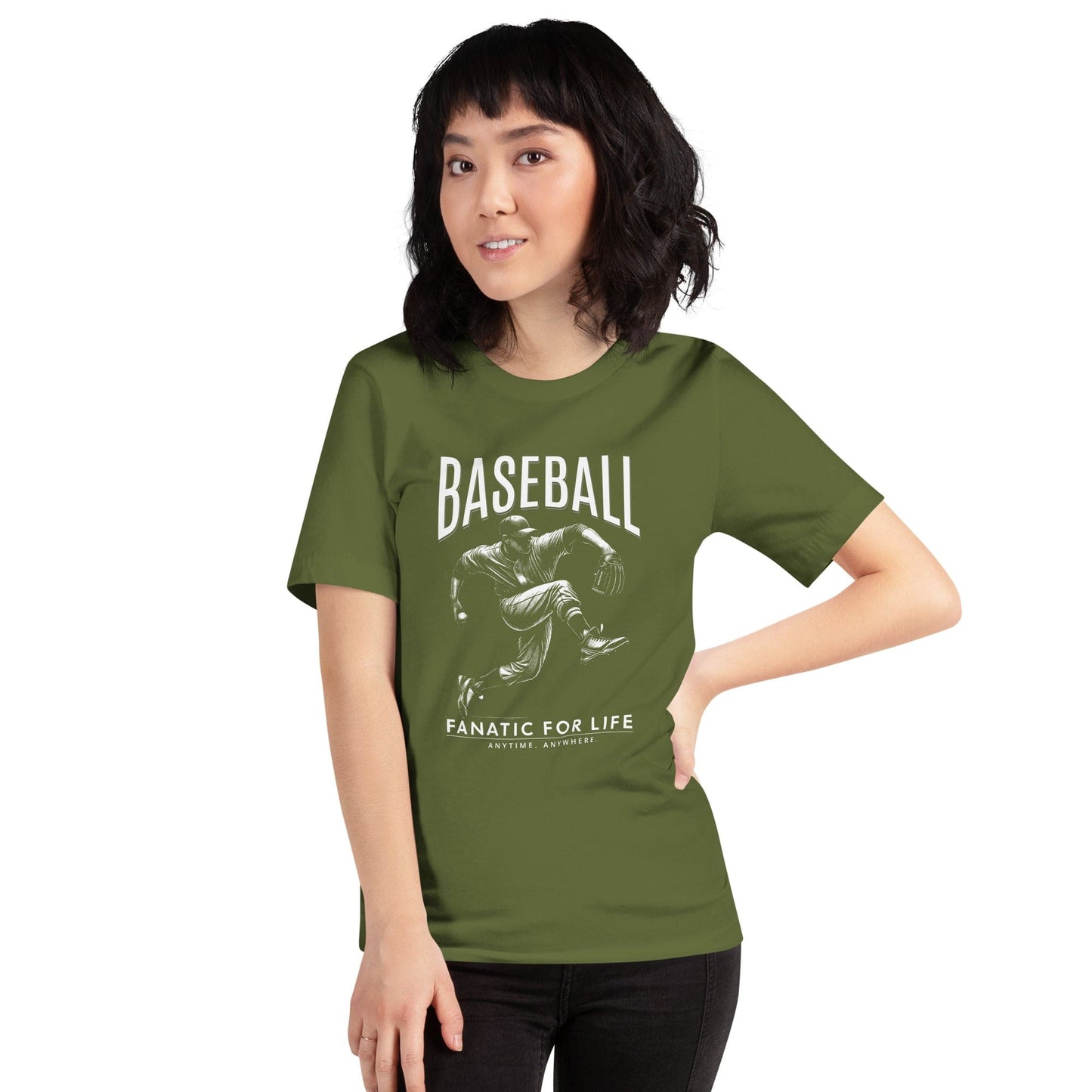 OMTHREAD Baseball Fanatic for Life Nostalgic Pitcher Tee