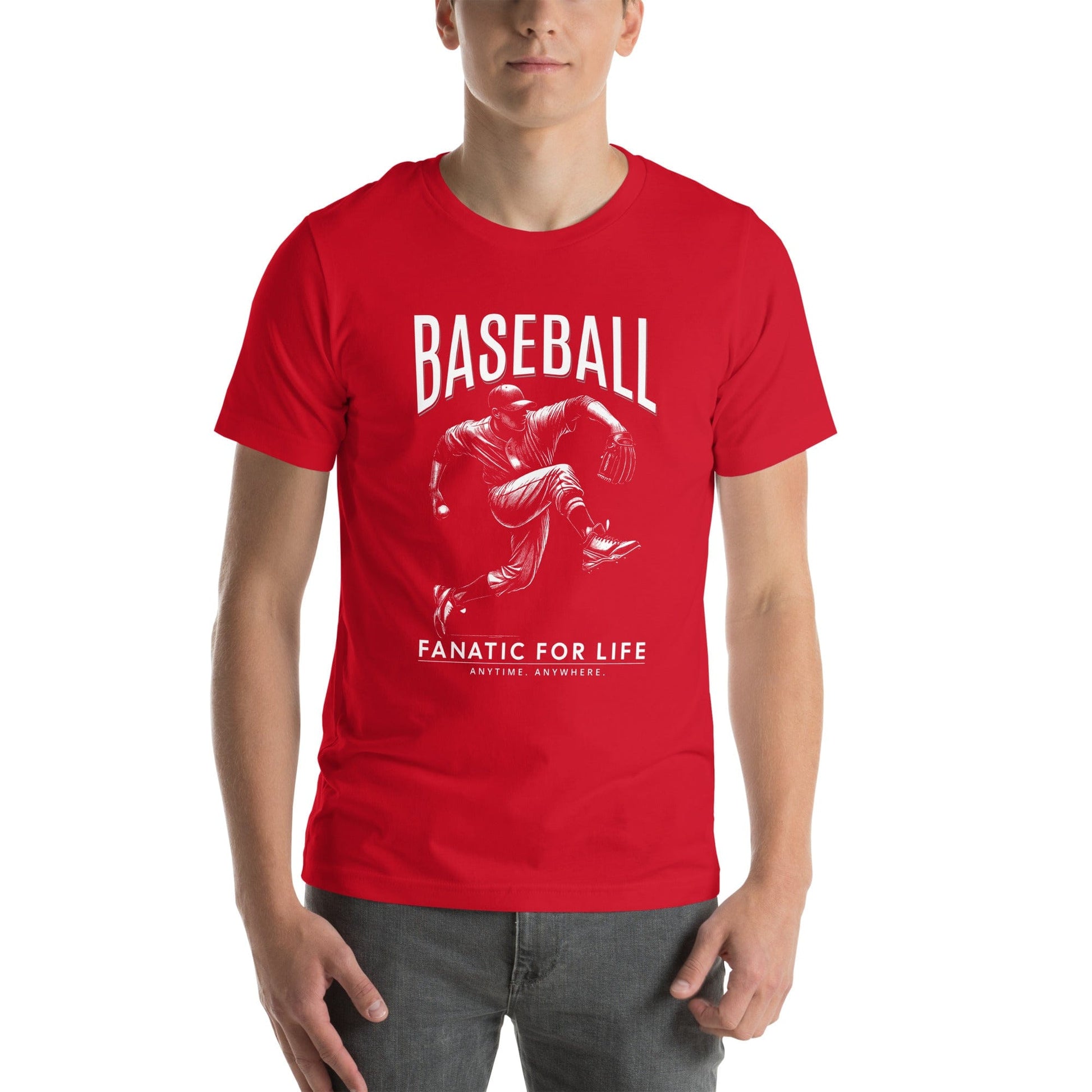 OMTHREAD Baseball Fanatic for Life Nostalgic Pitcher Tee