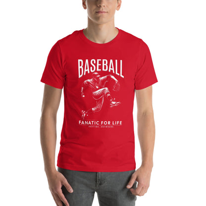 OMTHREAD Baseball Fanatic for Life Nostalgic Pitcher Tee