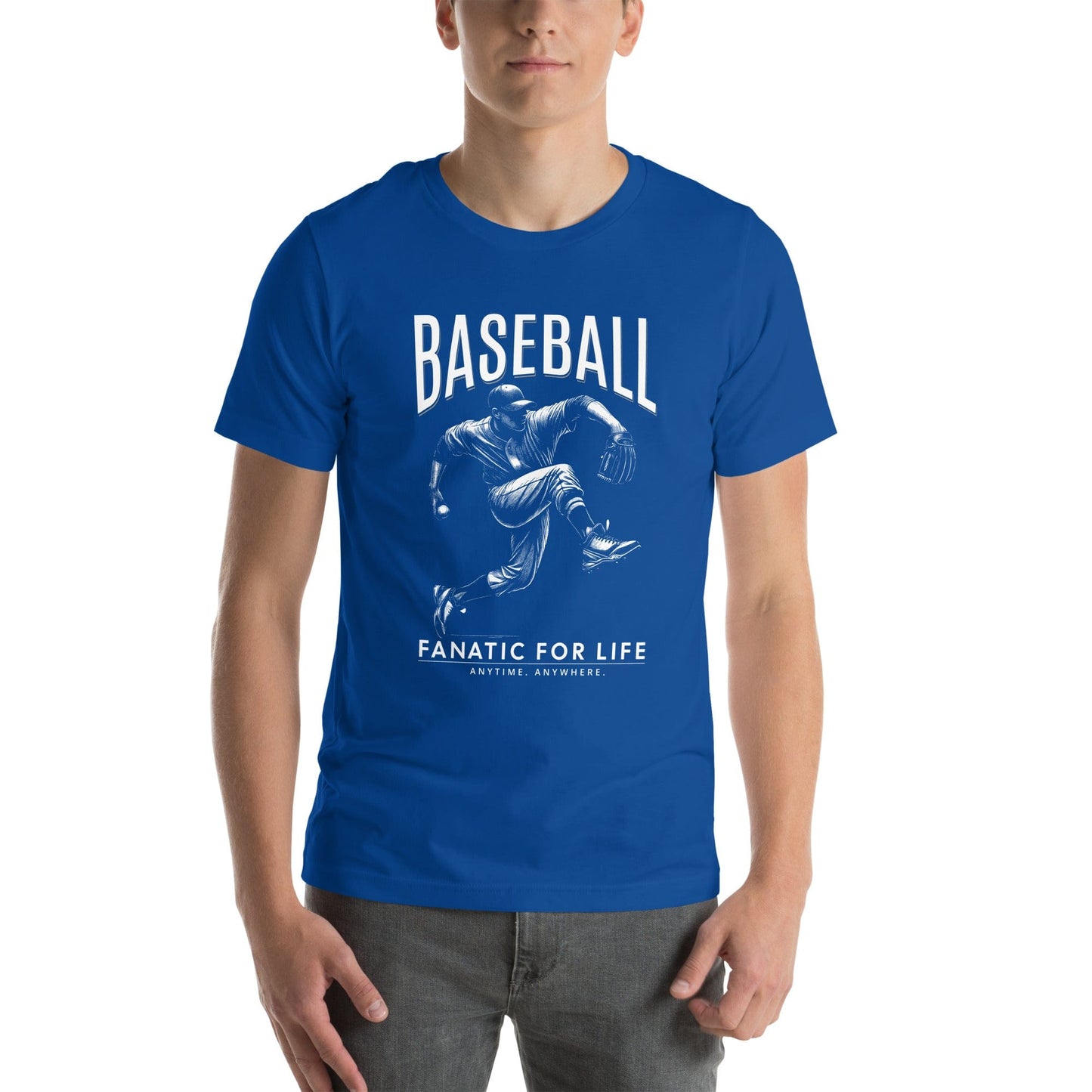 OMTHREAD Baseball Fanatic for Life Nostalgic Pitcher Tee