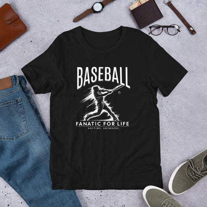 OMTHREAD Baseball Fanatic for Life Nostalgic Tee