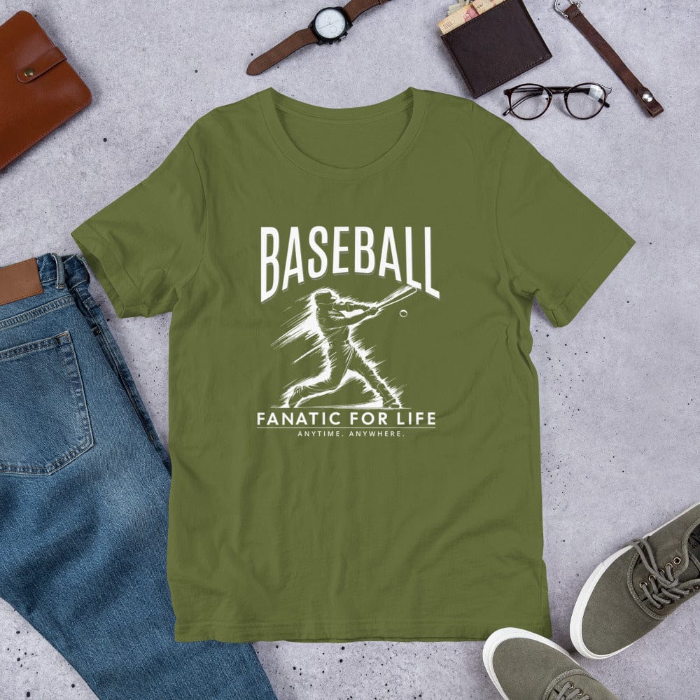 OMTHREAD Baseball Fanatic for Life Nostalgic Tee