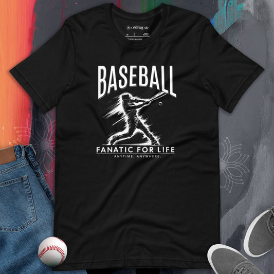 OMTHREAD Baseball Fanatic for Life Nostalgic Tee