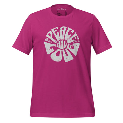 OMTHREAD Berry / S Peace and Love Motivational Tee