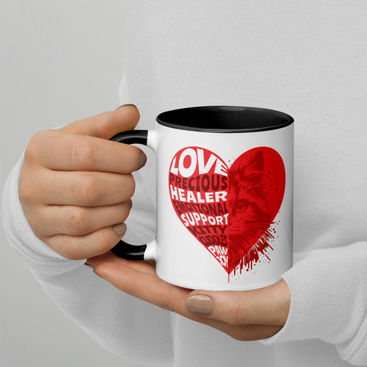 OMTHREAD Best Friend Love Healer Kitty - Mug with Color Inside