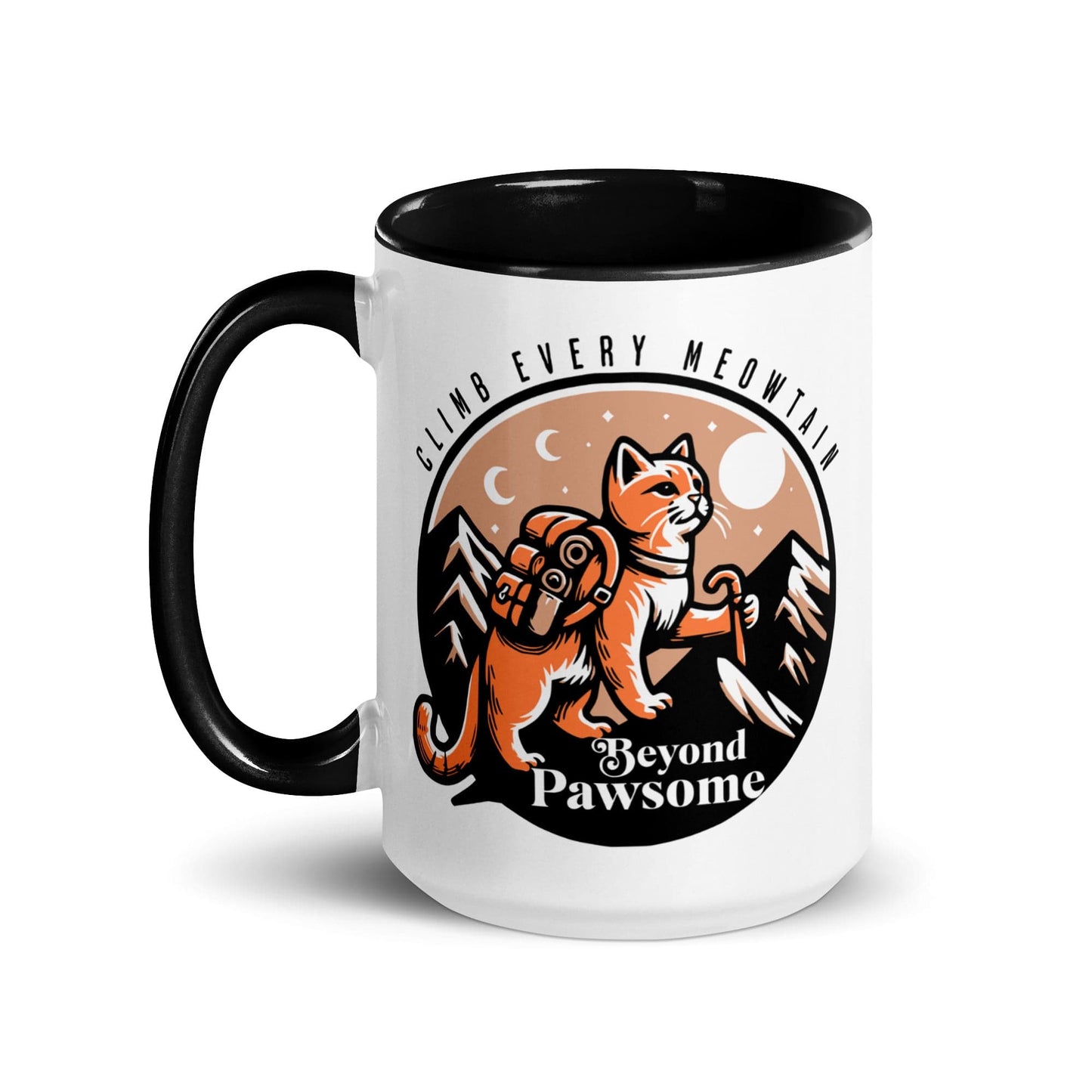 OMTHREAD Beyond Pawsome Adventure Kitty - Mug with Color Inside