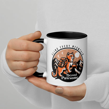 OMTHREAD Beyond Pawsome Adventure Kitty - Mug with Color Inside