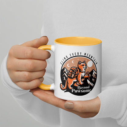 OMTHREAD Beyond Pawsome Adventure Kitty - Mug with Color Inside