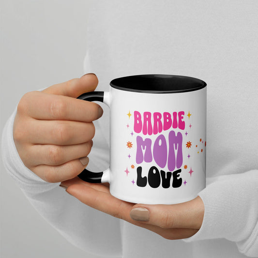 OMTHREAD Black / 11 oz Barbie Mom Love, Barbie Mom Magic - Mug with Color Inside