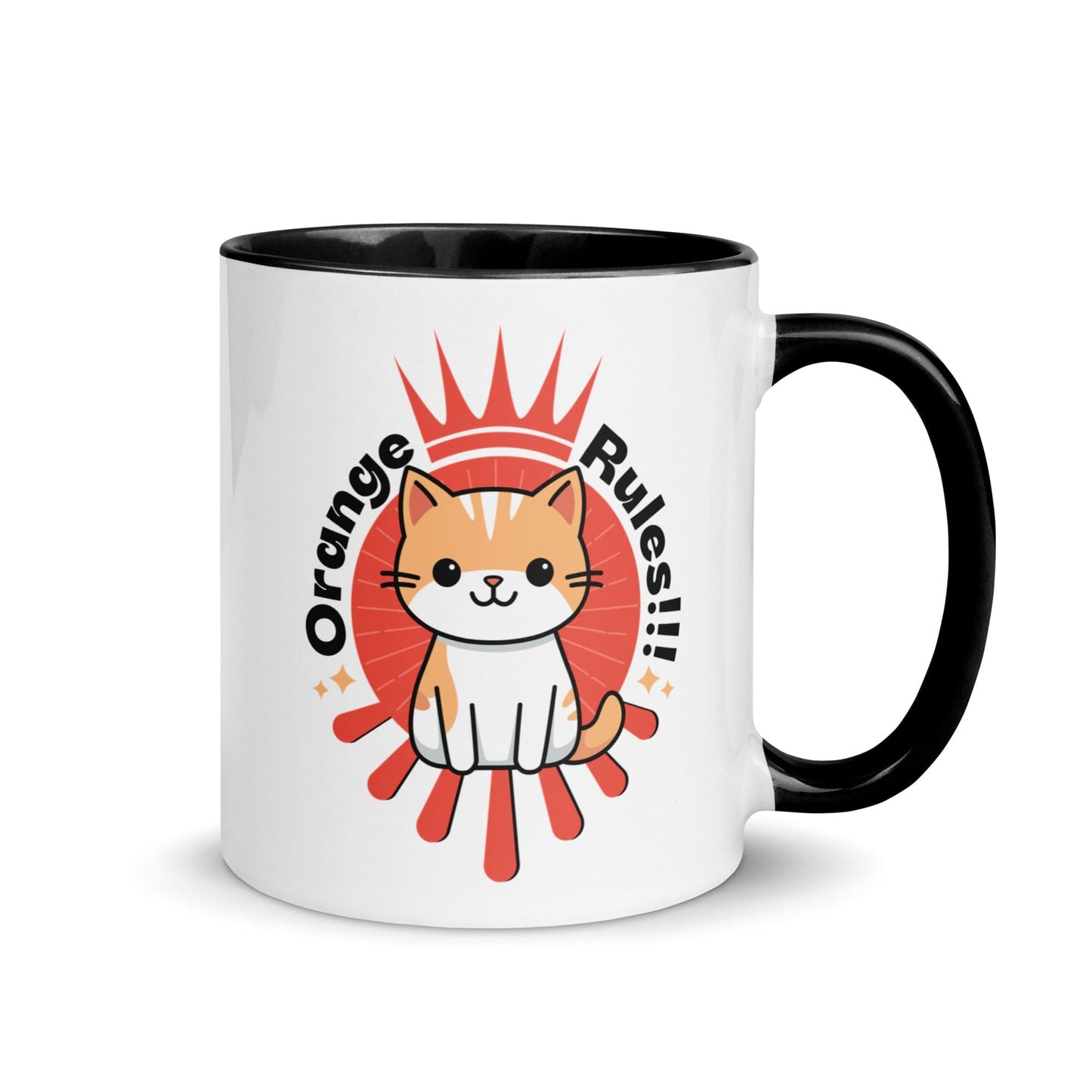 OMTHREAD Black / 11 oz Orange Rules - Mug with Color Inside