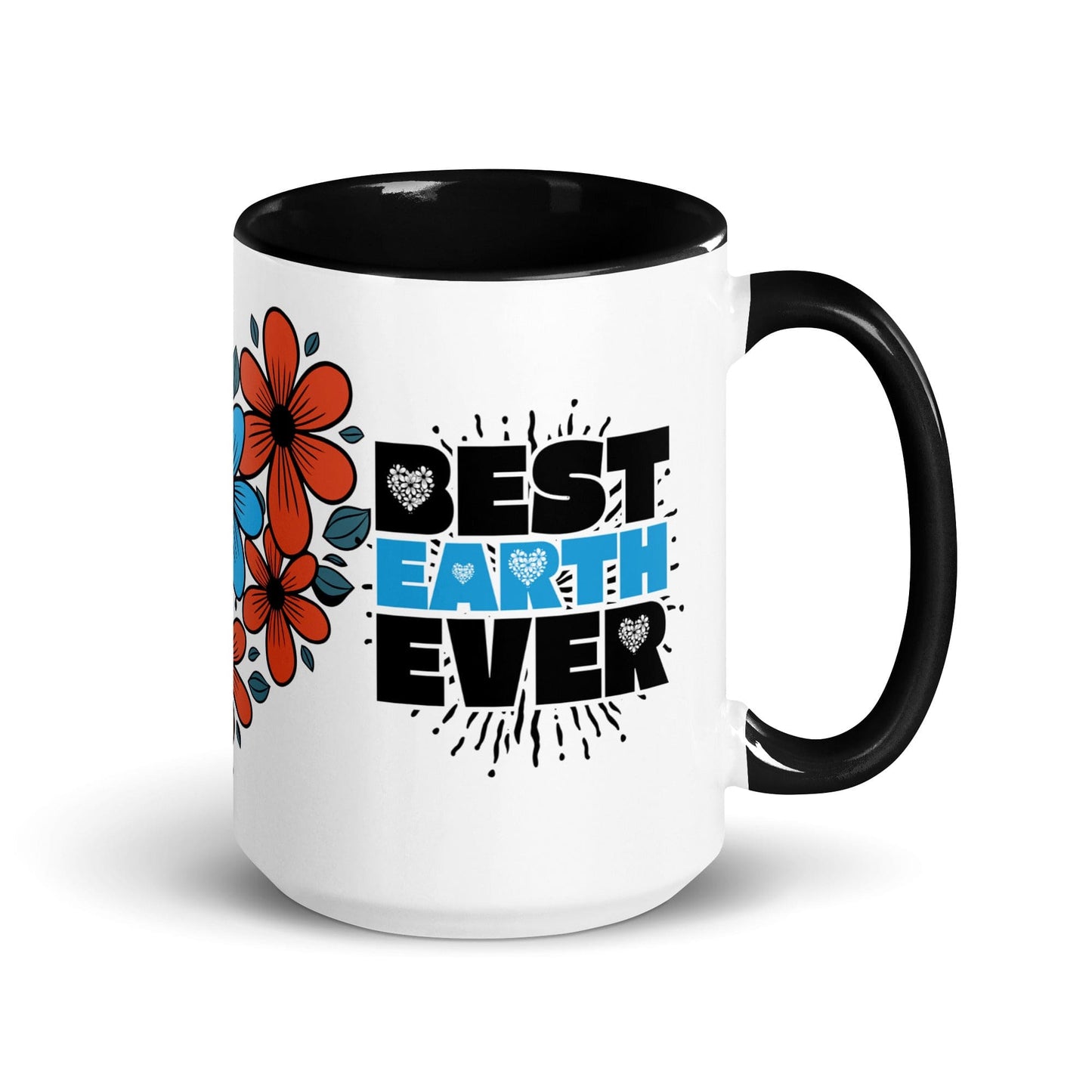 OMTHREAD Black / 15 oz Best Earth Ever - Mug with Color Inside