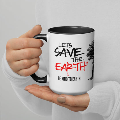 OMTHREAD Black / 15 oz Everyday is Earth Day - Mug with Color Inside