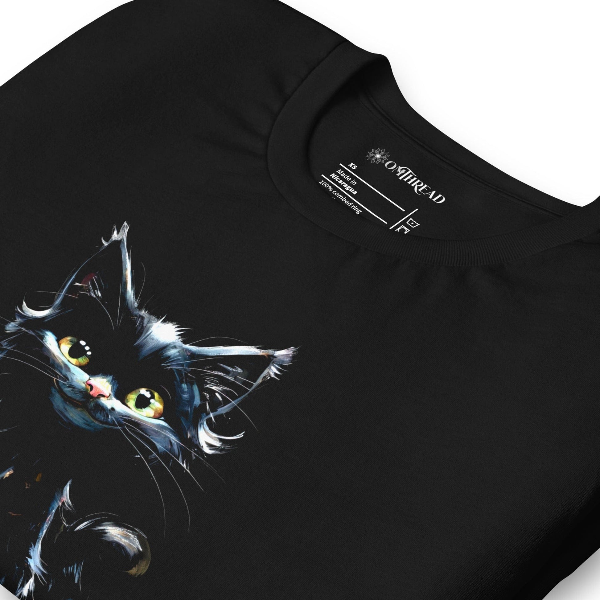 OMTHREAD Black Cat 'I'm Bad Luck and Trouble' Tee | Chemistry Periodic Table Shirt