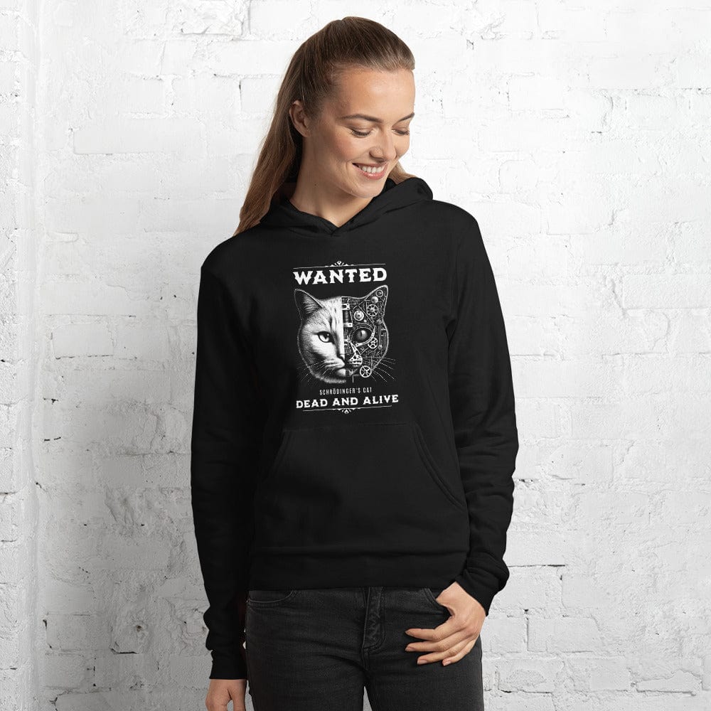 OMTHREAD Black / S Schrödinger's Cat: Wanted Dead and Alive Unisex Hoodie