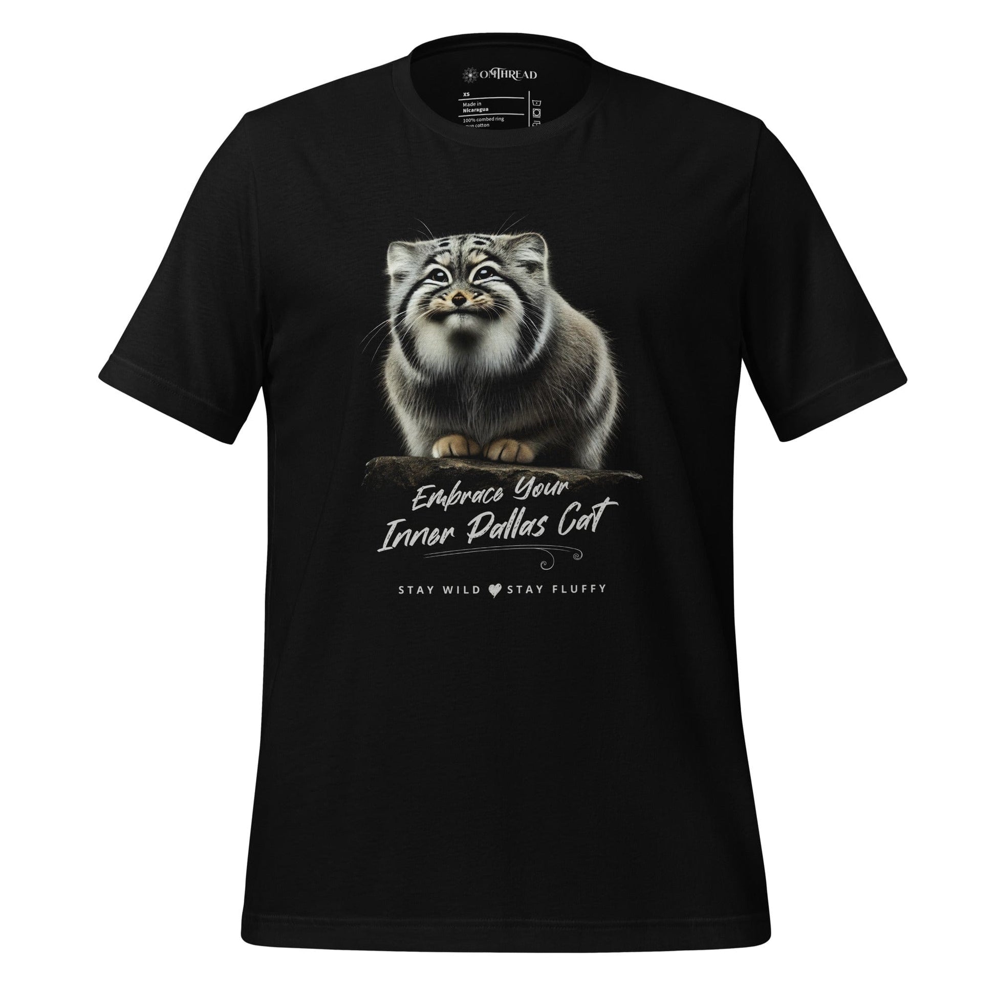 OMTHREAD Black / XS Embrace Your Inner Pallas Cat | Otocolobus Manul Tee